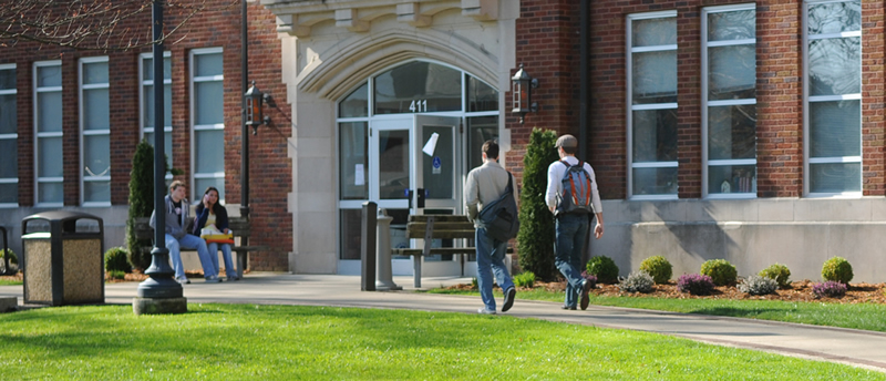 Students on campus